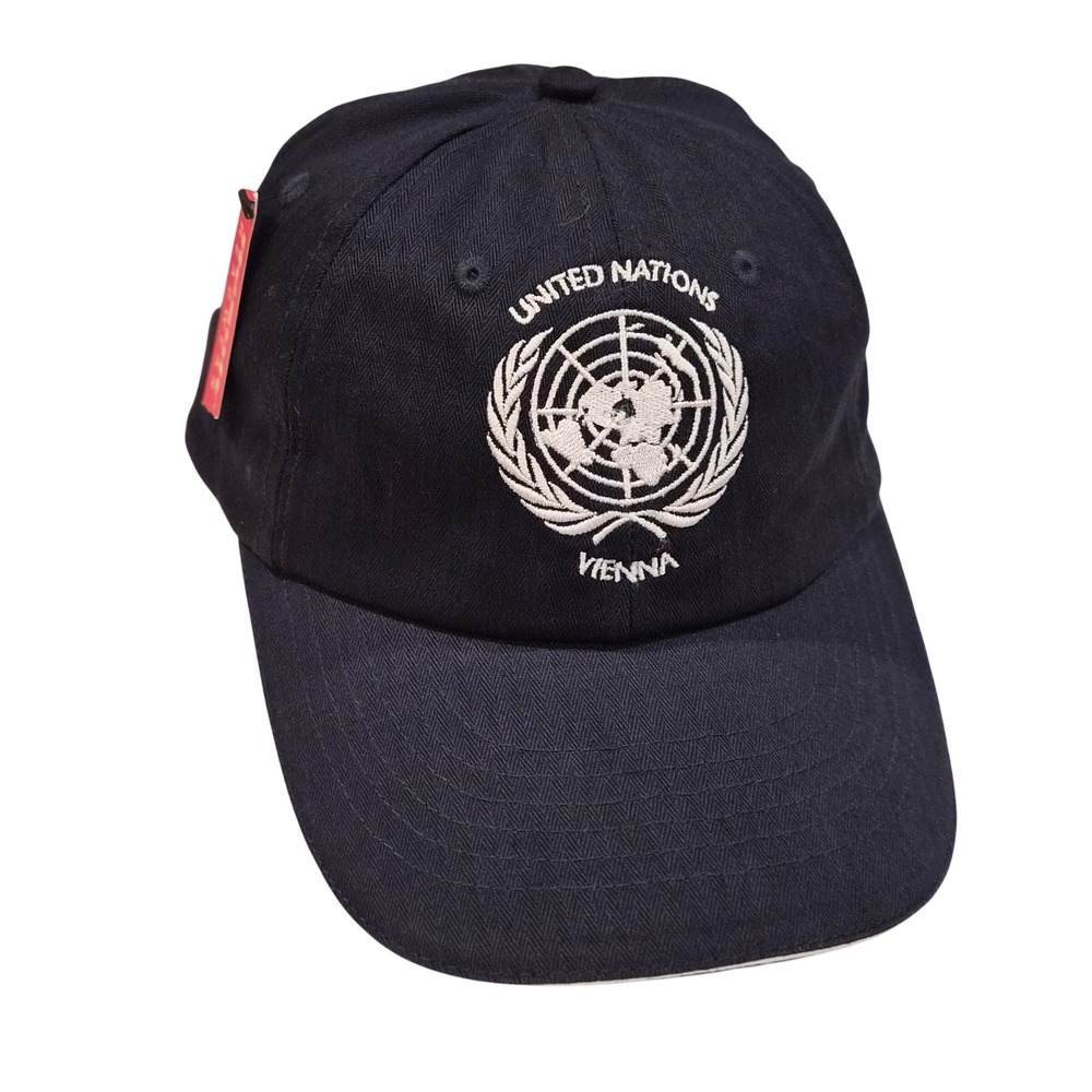 Result Headwear United Nations Vienna Navy Blue Embroidered Baseball Cap RC038X